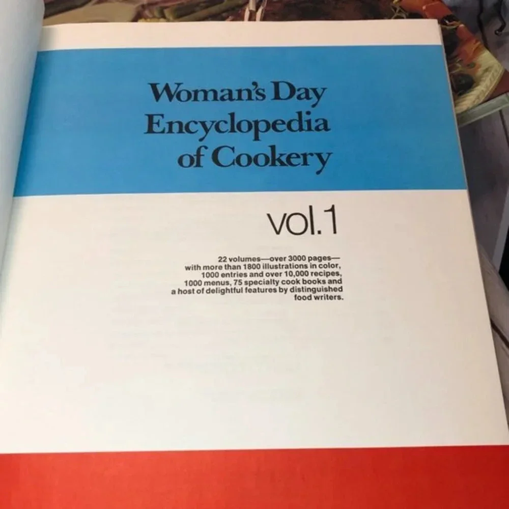 cookbook WOMAN'S DAY ENCYCLOPEDIA OF COOKERY Vintage 1973